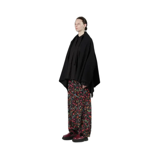 Cable Jq Knit Scarf Blouson