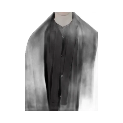 Cable Jq Knit Scarf Blouson