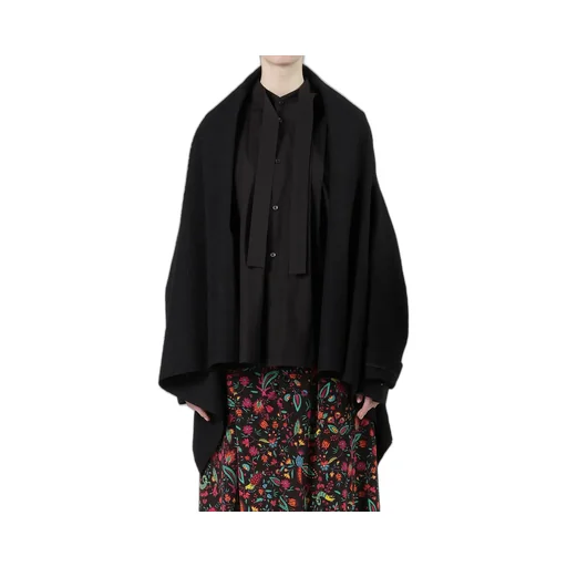 Cable Jq Knit Scarf Blouson