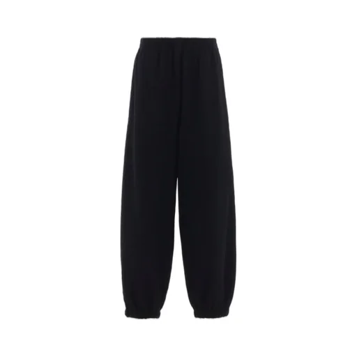 Cable Jq Knit Elastic Waist Pants