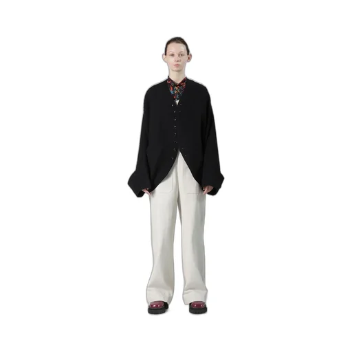 Cable Jq Knit Dolman Sleeve Jacket