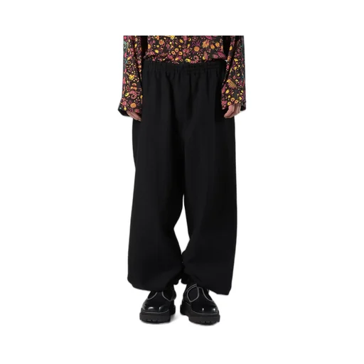 Cable Jq Knit Elastic Waist Pants