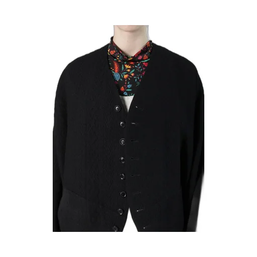 Cable Jq Knit Dolman Sleeve Jacket