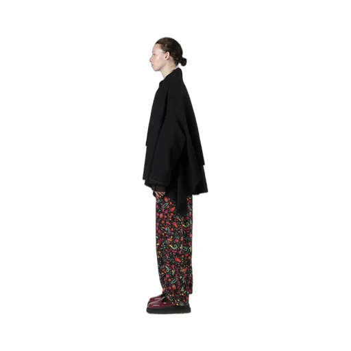 Cable Jq Knit Scarf Blouson
