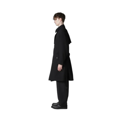 Airy Mosser Trench Coat With Nylon Lining