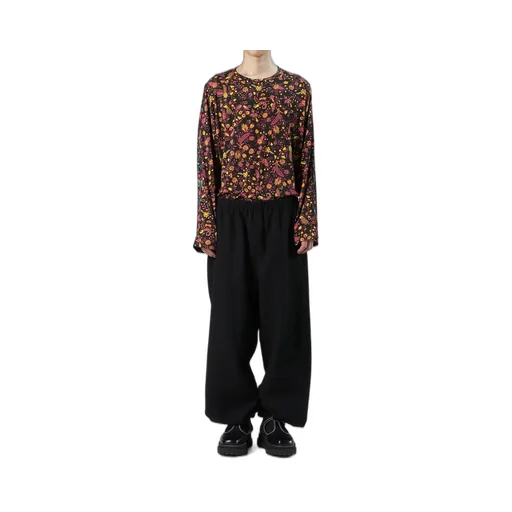 Cable Jq Knit Elastic Waist Pants