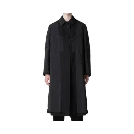 Airy Mosser Long Coat With Nylon Lining