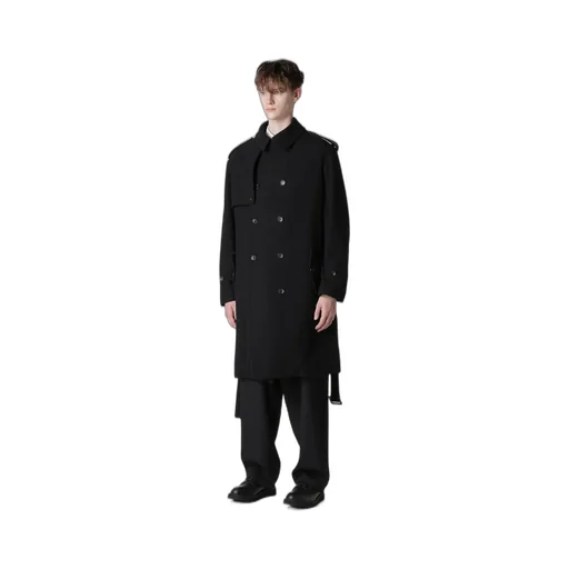 Airy Mosser Trench Coat With Nylon Lining