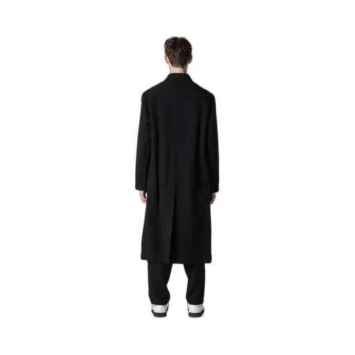 Airy Mosser Long Coat With Nylon Lining