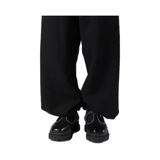 Cable Jq Knit Elastic Waist Pants
