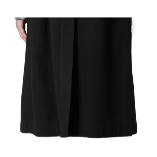 Airy Mosser Long Coat With Nylon Lining