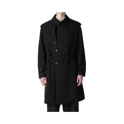 Airy Mosser Trench Coat With Nylon Lining