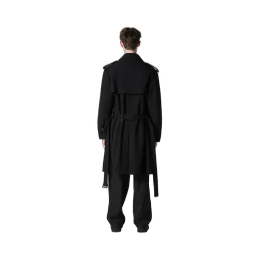 Airy Mosser Trench Coat With Nylon Lining