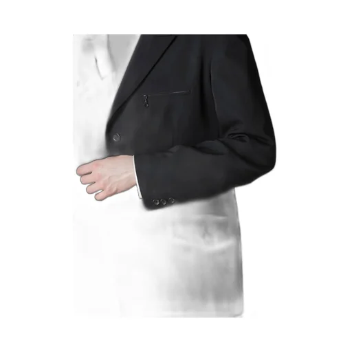 Wool Gabardine Jacket With A Right Lapel Tab