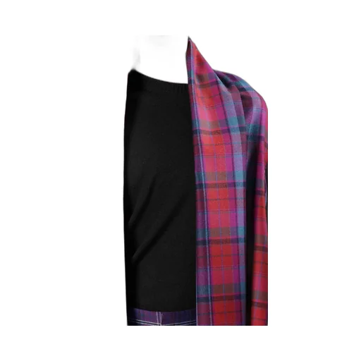 Plaid Scarf Blouson
