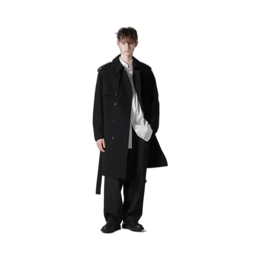 Airy Mosser Trench Coat With Nylon Lining