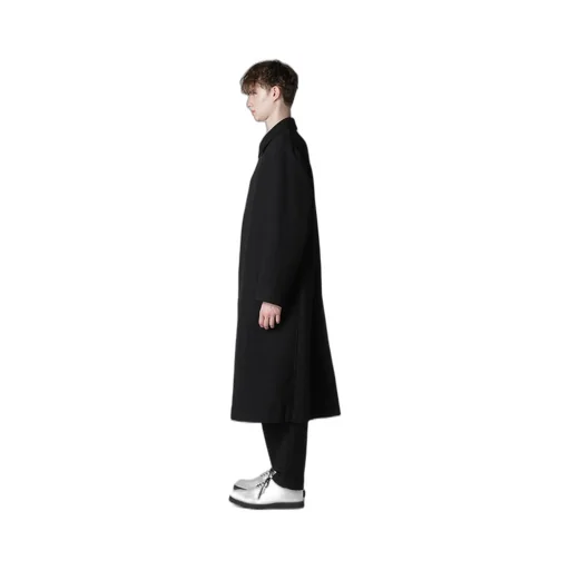 Airy Mosser Long Coat With Nylon Lining