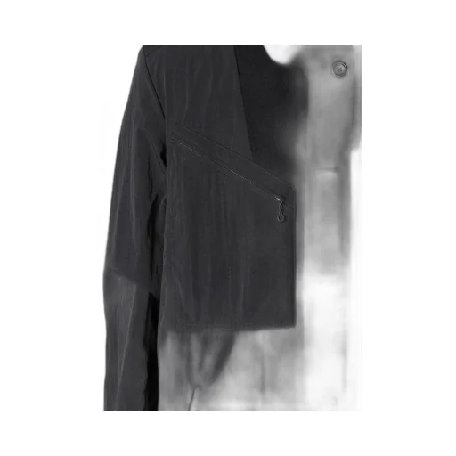 Airy Mosser Long Coat With Nylon Lining