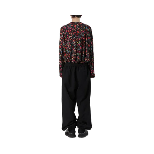 Cable Jq Knit Elastic Waist Pants