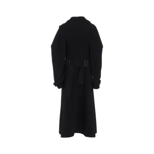 Wool Mosser Trench Coat With Belt