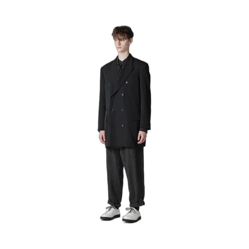 Wool Gabardine Double-Breasted Jacket