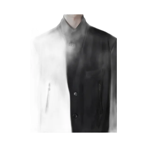 Wool Gabardine Long Sleeve Detail Jacket