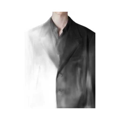 Wool Gabardine Long Sleeve Detail Jacket