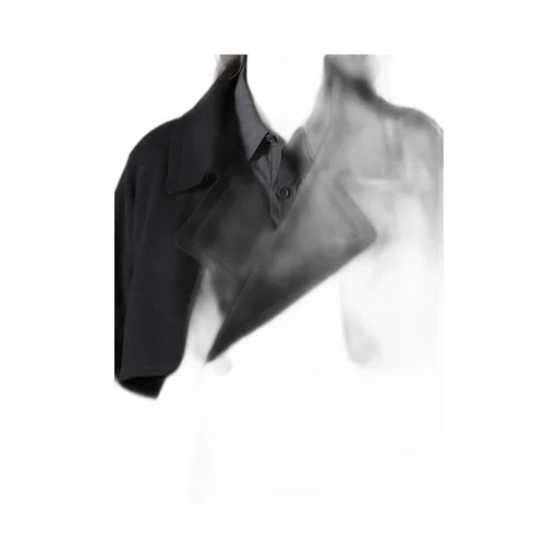 Wool Mosser Back Drape Trench Coat