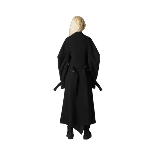 Wool Mosser Trench Coat With Belt