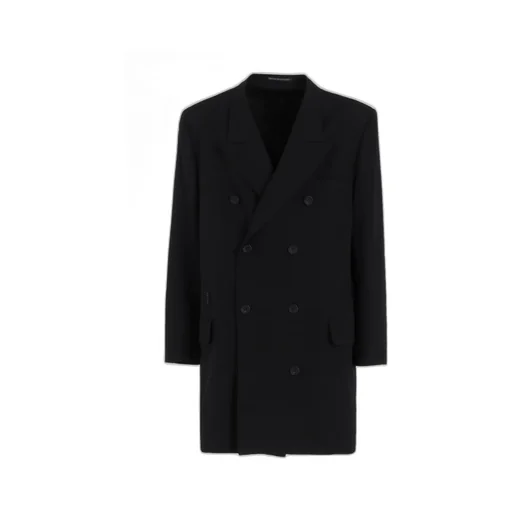 Wool Gabardine Double-Breasted Jacket