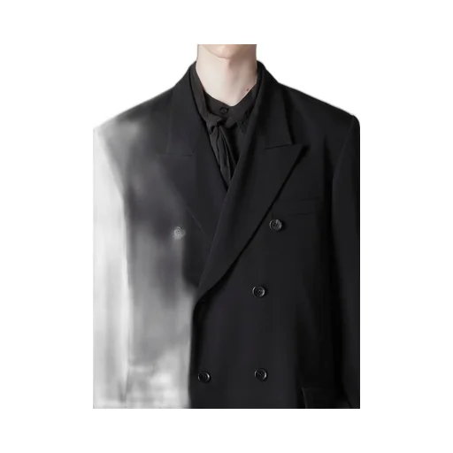 Wool Gabardine Double-Breasted Jacket