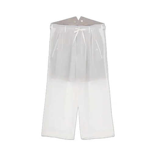 12M Silk Desin Suspender Slim Pants