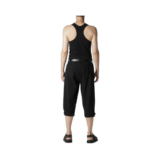 C/L Cambas Black Pta Belted Hem Message Pants