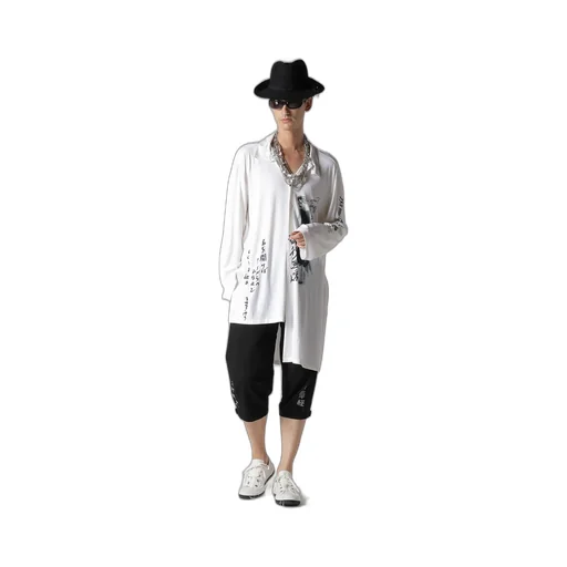 C/L Printed Darts Message Pants