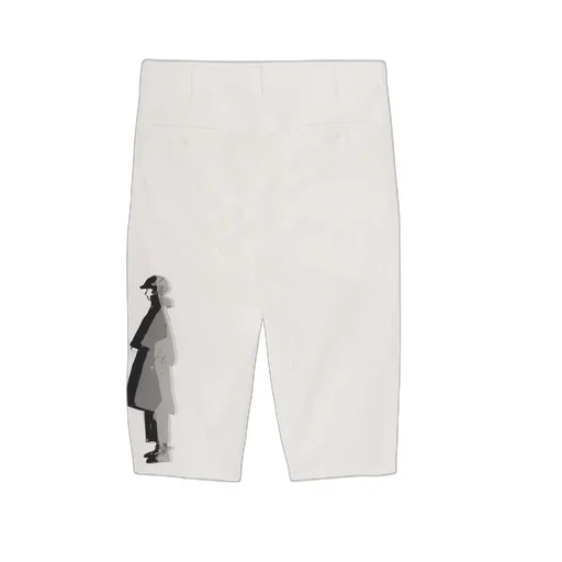 C/L Printed Darts Detail Pants