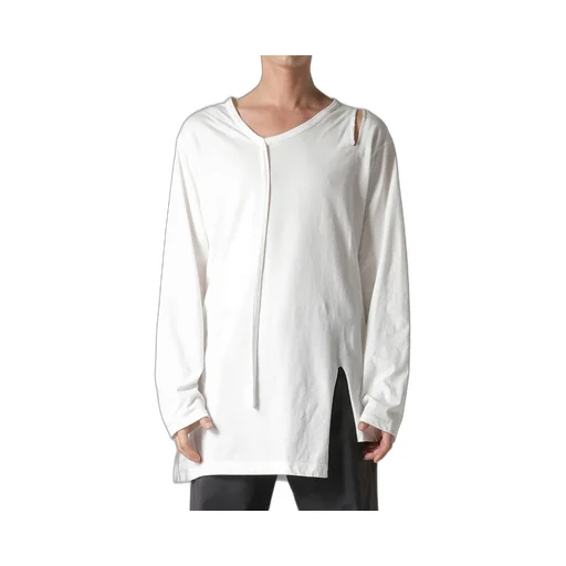 Single Jersey Binder V Neck Long Sleeve