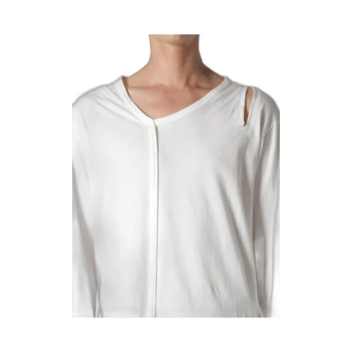 Single Jersey Binder V Neck Long Sleeve