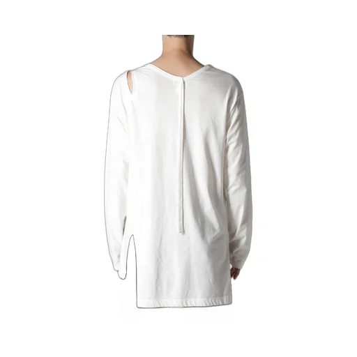 Single Jersey Binder V Neck Long Sleeve