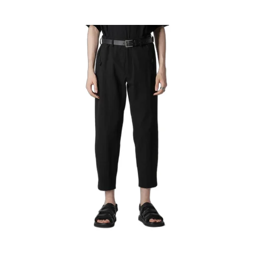 C/L Uneven Thread Canvas Tab Detail Slim Pants