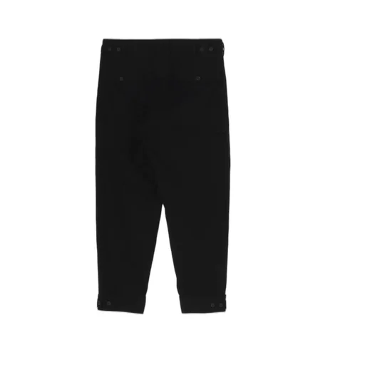 C/L Uneven Thread Canvas Tab Detail Slim Pants