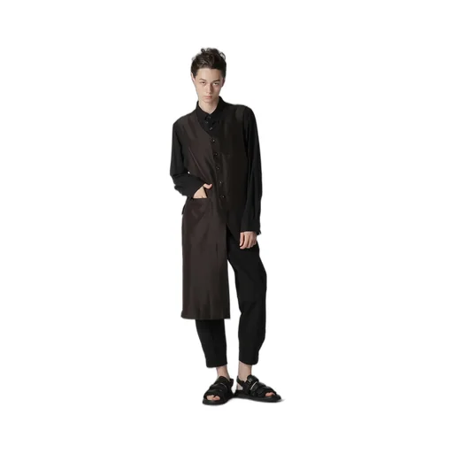 C/L Uneven Thread Canvas Tab Detail Slim Pants