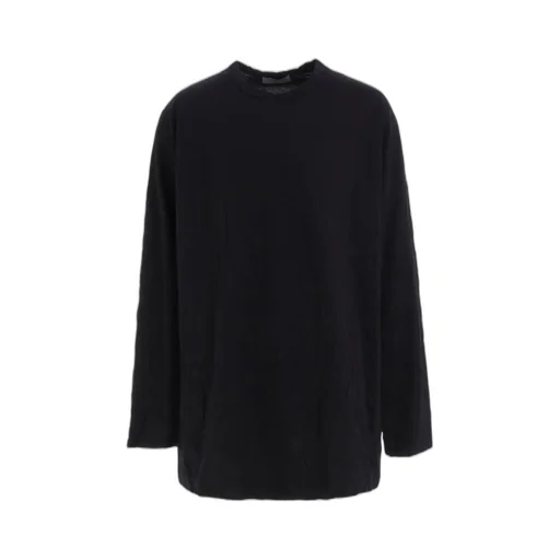 Wrinkled Stripe Jq Round Neck T