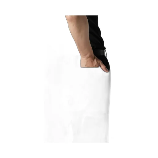 C/L Uneven Thread Canvas Tab Detail Slim Pants