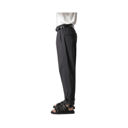 C/ Poplin Tab Detail Slim Pants