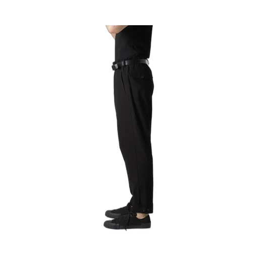 C/L Uneven Thread Canvas Tab Detail Slim Pants