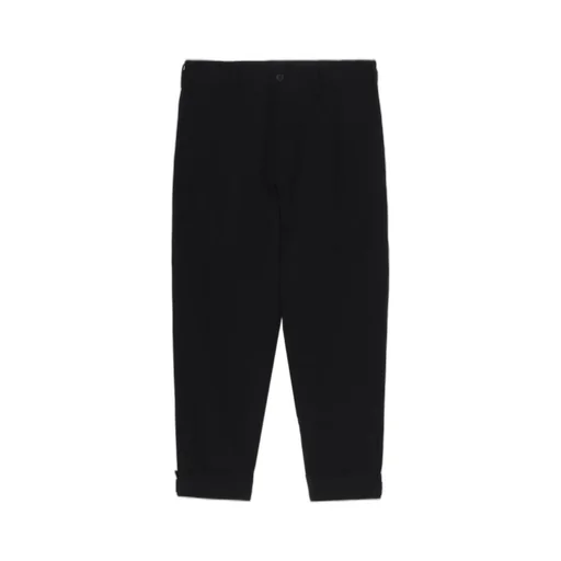 C/L Uneven Thread Canvas Tab Detail Slim Pants
