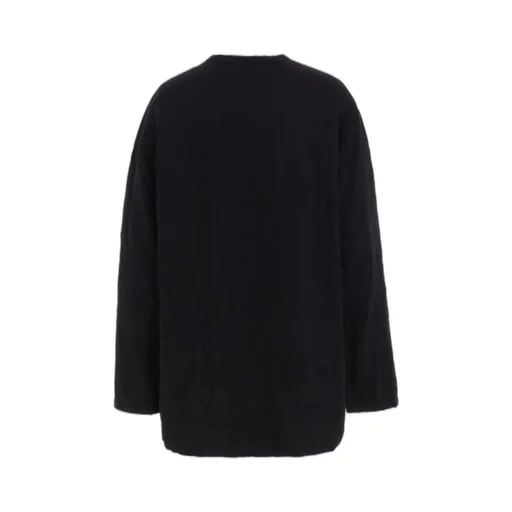 Wrinkled Stripe Jq Round Neck T