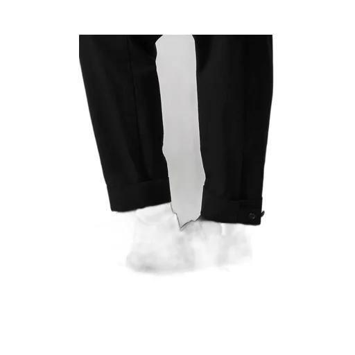 C/L Uneven Thread Canvas Tab Detail Slim Pants