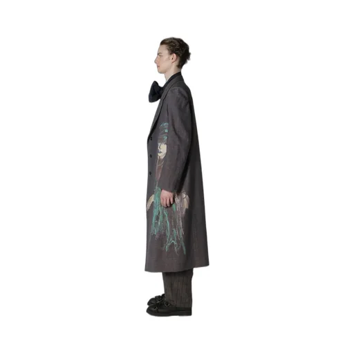 Lady Print Pinched Shoulder Jacket