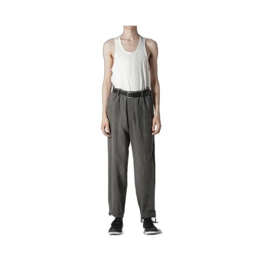 60 Flax Ink Tab Detail Slim Pants